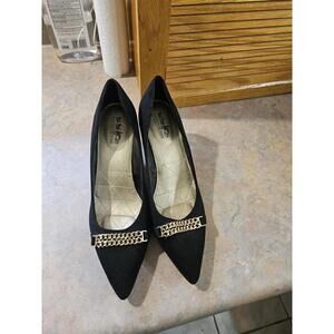 Coach and Four Black Suede Heels